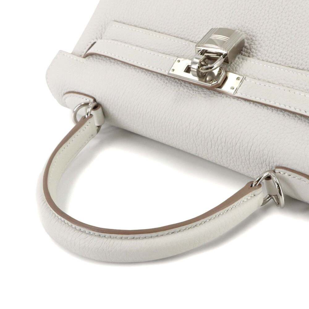 Hermes Kelly 25 Togo Mushroom 2-way Handbag Shoulder with Inside Stitching, W... - Picture 6 of 10
